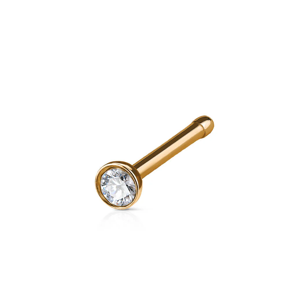 Nose Stud Zirconia Round - Image 4