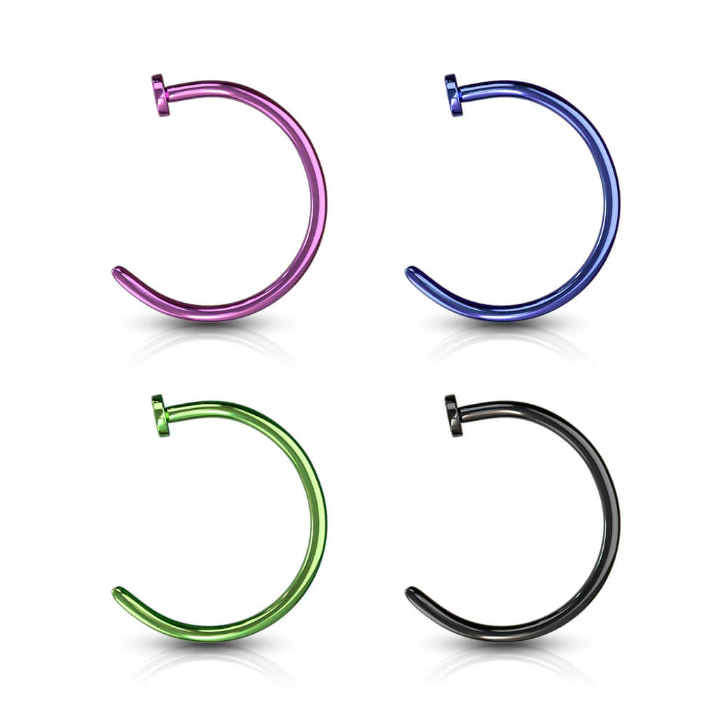 Nose Hoop Half Hoop - Image 3