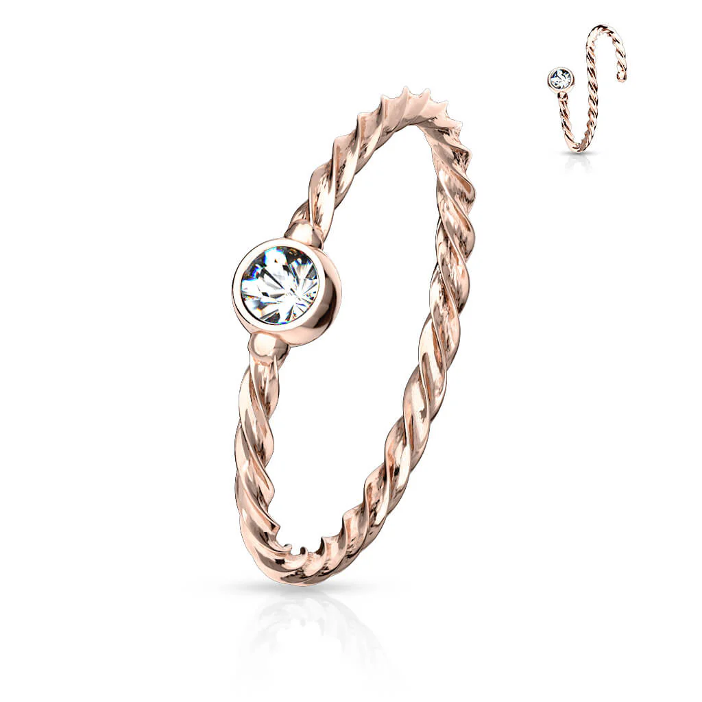 Ring Twisted Zirconia Bendable - Image 10