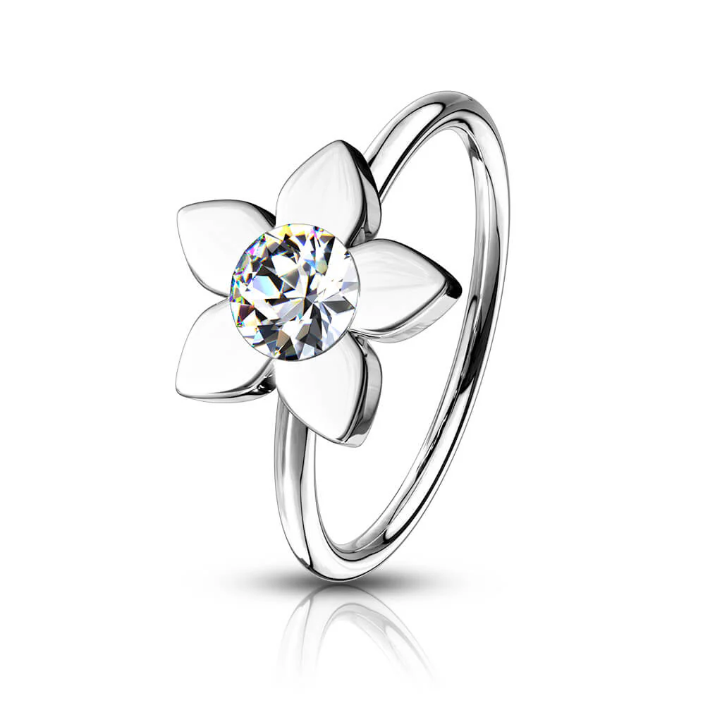 Ring Flower Zirconia Bendable - Image 2