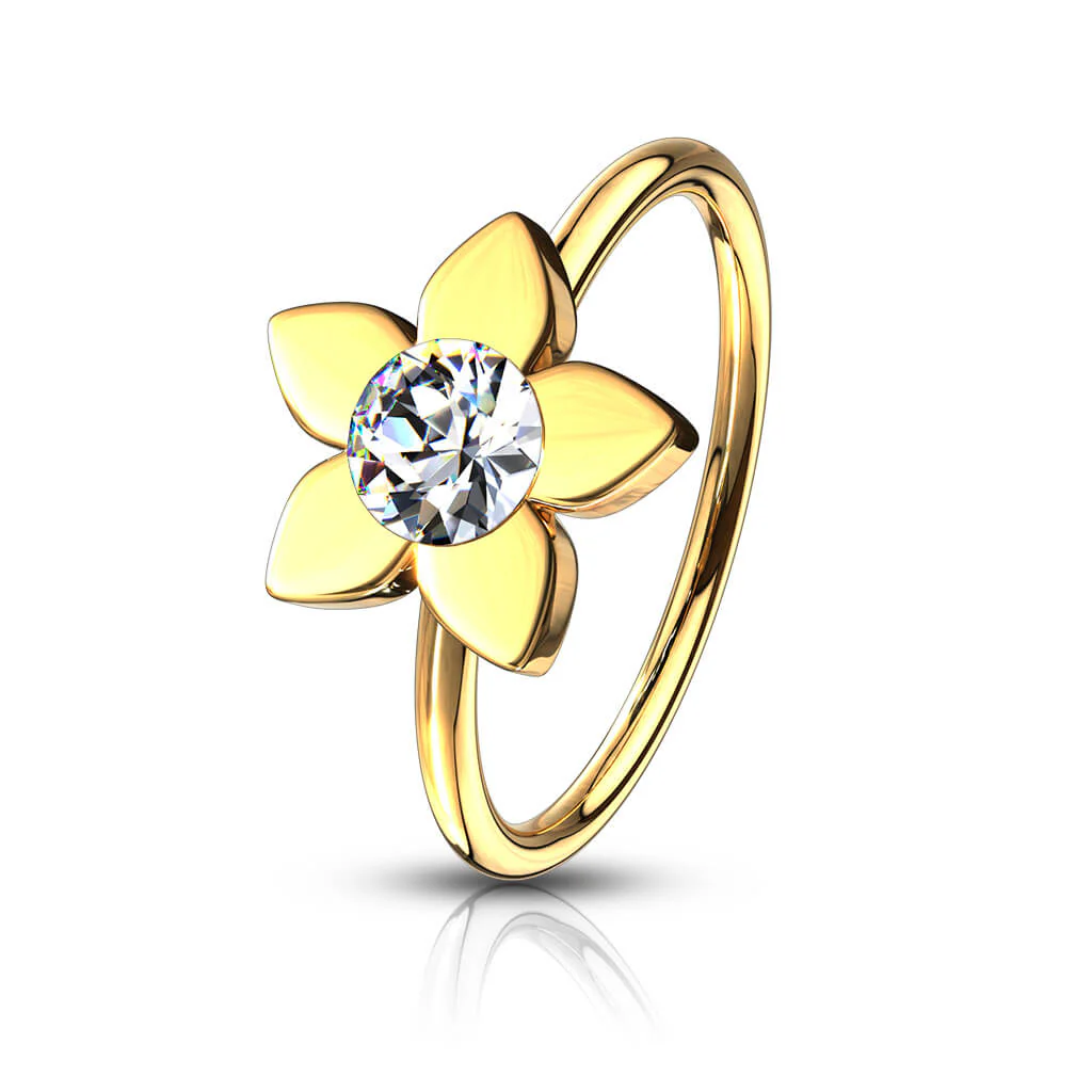 Ring Flower Zirconia Bendable - Image 4