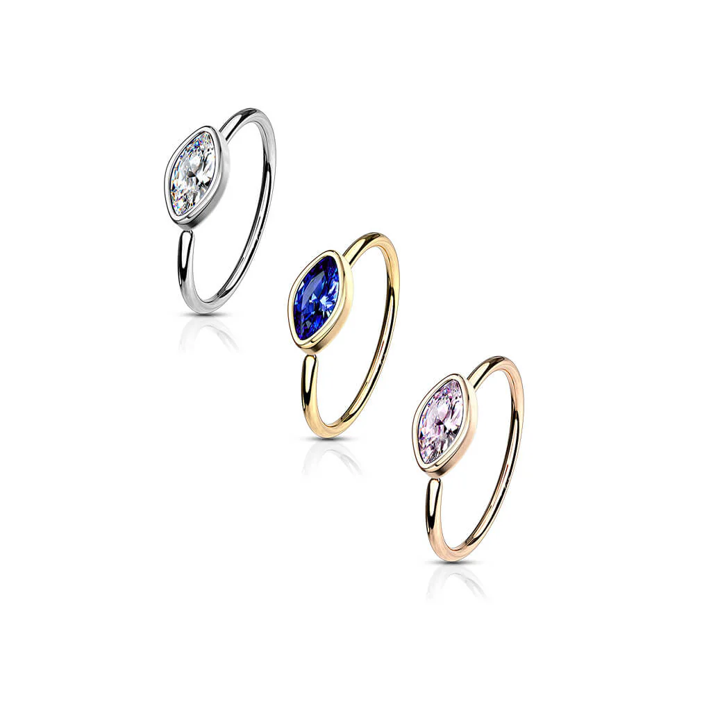Ring Marquise Cut Zirconia Bendable - Image 5