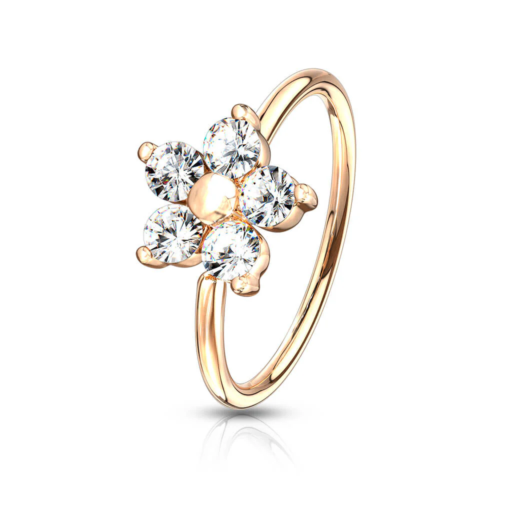 Ring Flower Zirconia Bendable - Image 10