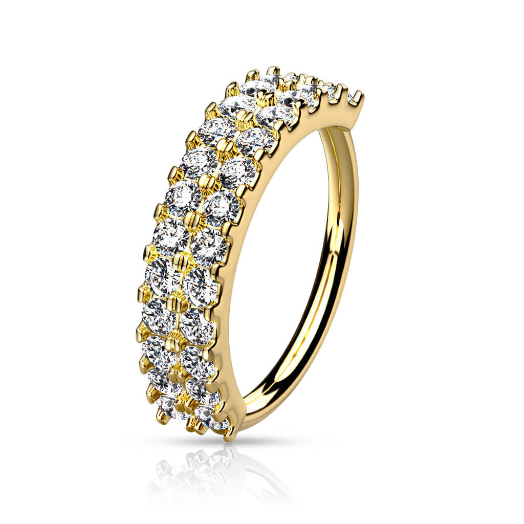 Ring Double Line Zirconia Bendable - Image 2