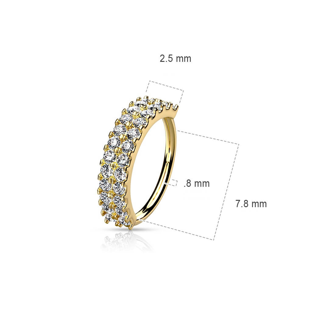Ring Double Line Zirconia Bendable - Image 3
