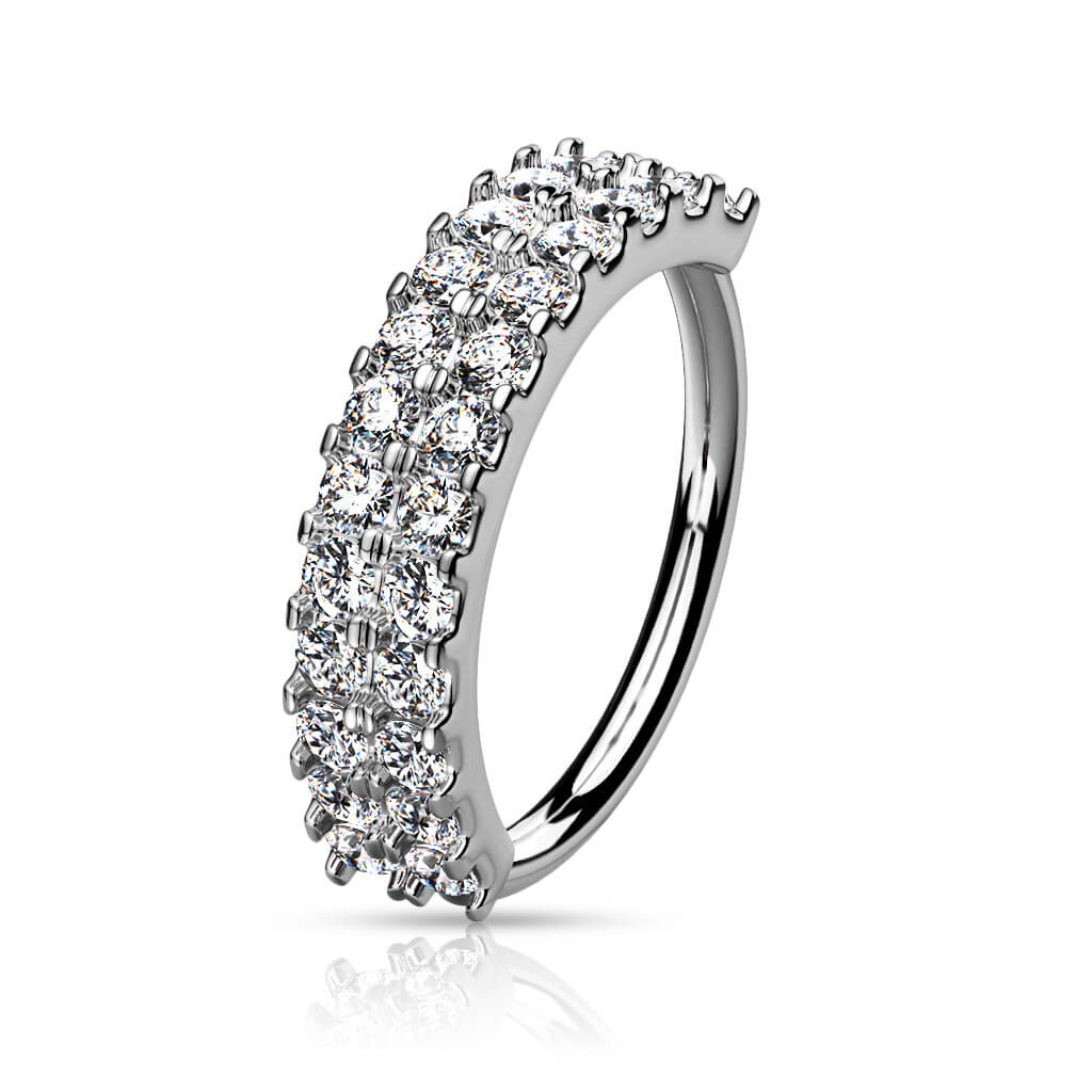 Ring Double Line Zirconia Bendable - Image 4