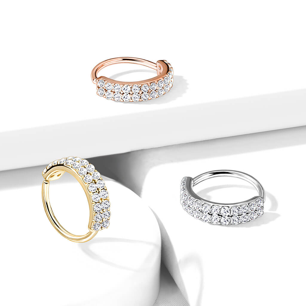 Ring Double Line Zirconia Bendable - Image 7