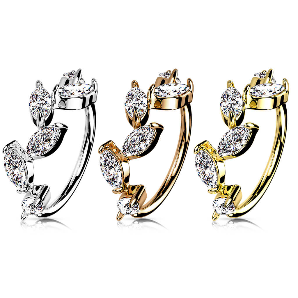 Ring Leaves Zirconia Bendable - Image 5