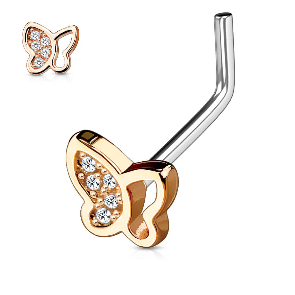 Nose L-Shape Butterfly Zirconia - Image 5