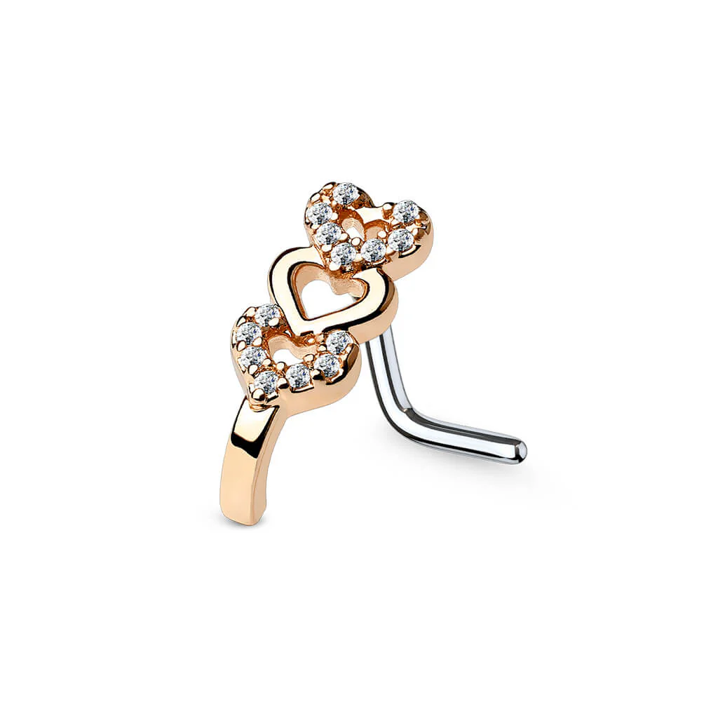 Nose Crawler Hearts Zirconia - Image 4
