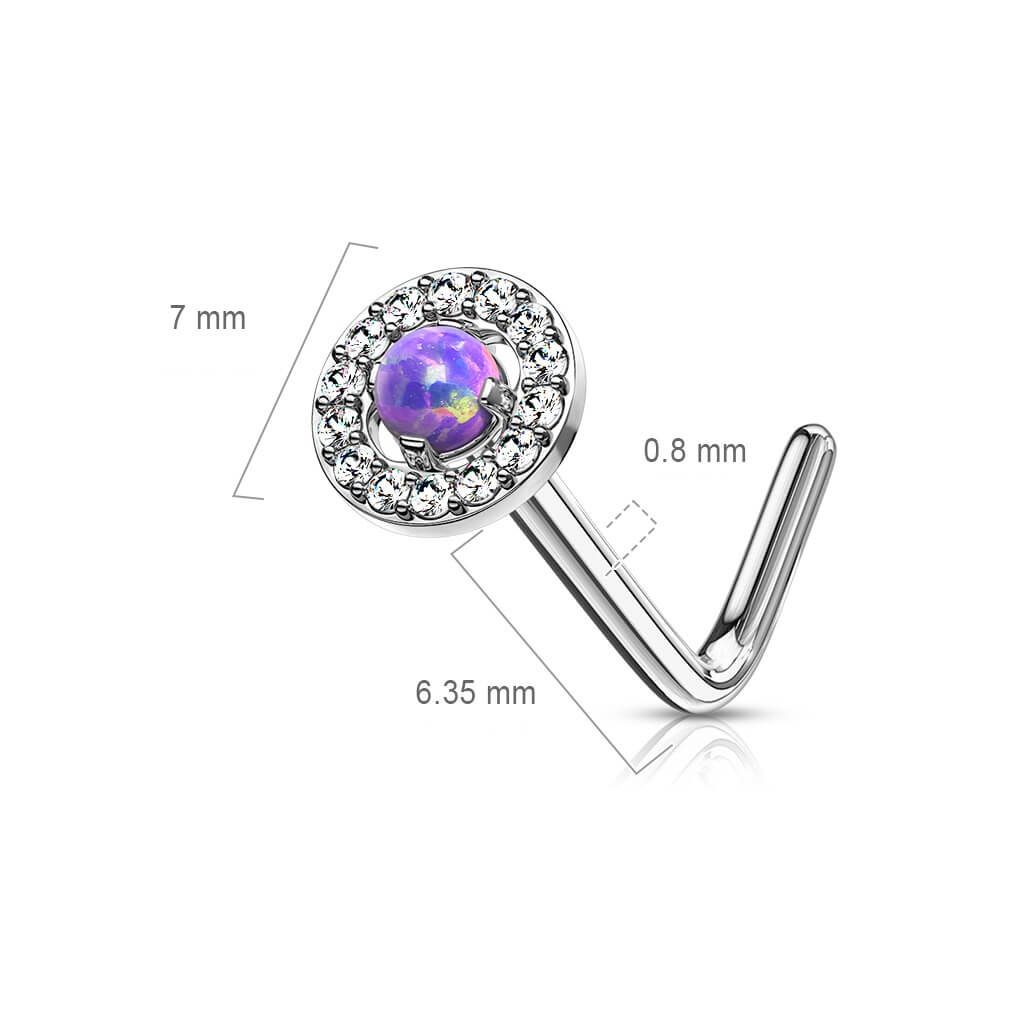 Nose L-Shape Dome Opal - Image 3