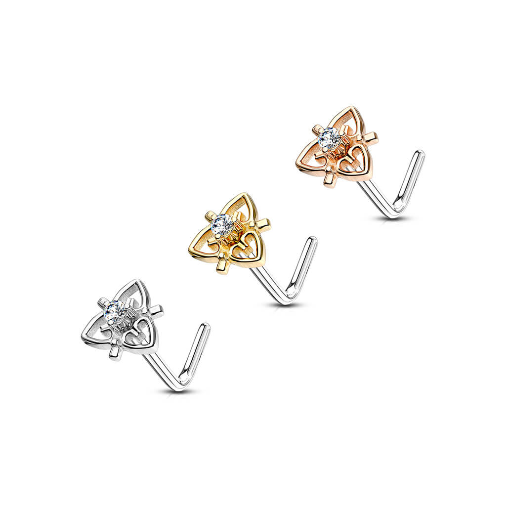 Nose L-Shape Heart Zirconia - Image 5