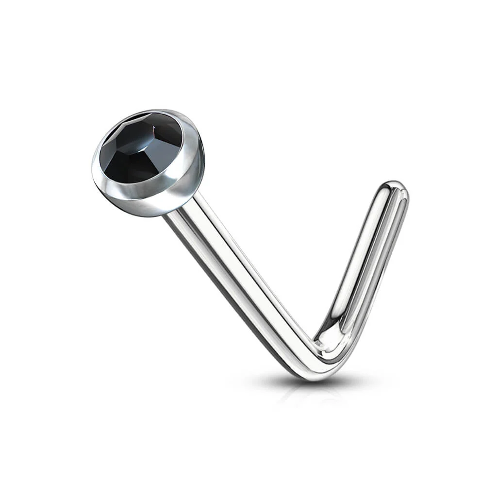 Nose L-Shape Zirconia Silver - Image 10