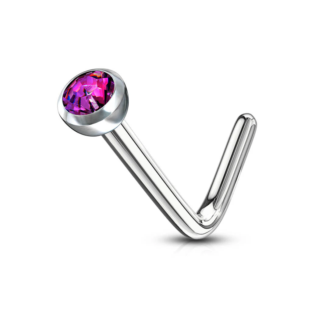 Nose L-Shape Zirconia Silver - Image 4