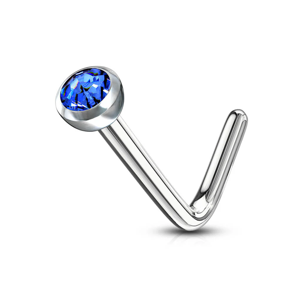 Nose L-Shape Zirconia Silver - Image 6