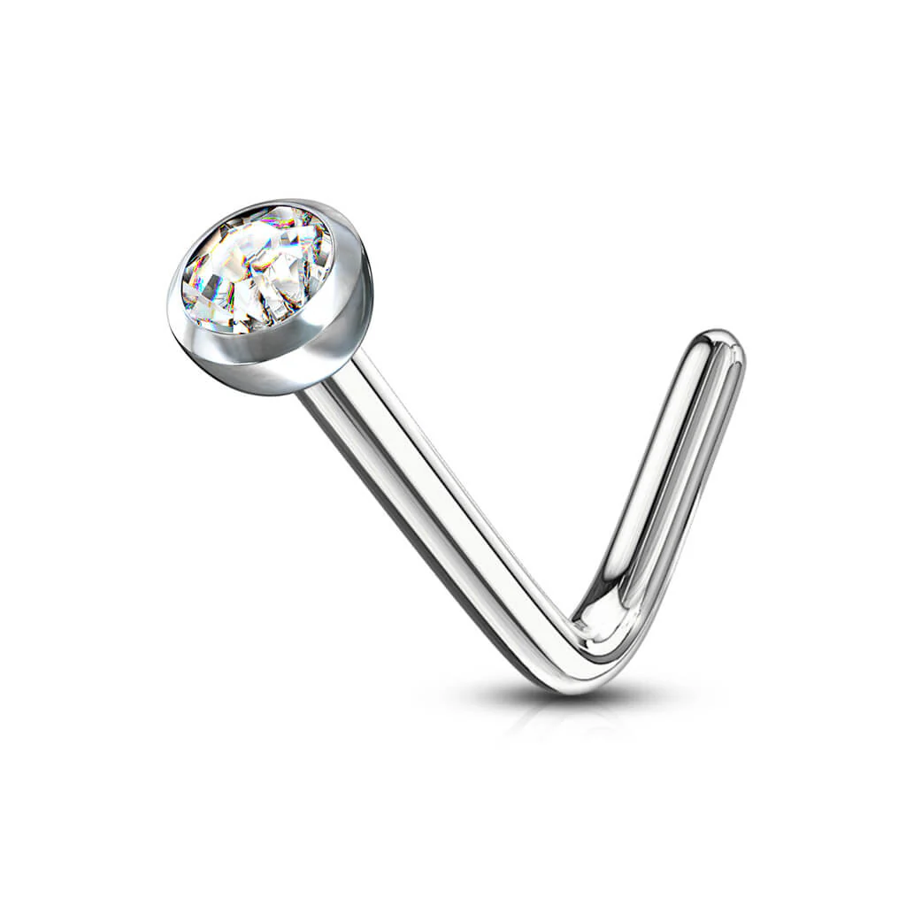 Nose L-Shape Zirconia Silver - Image 7