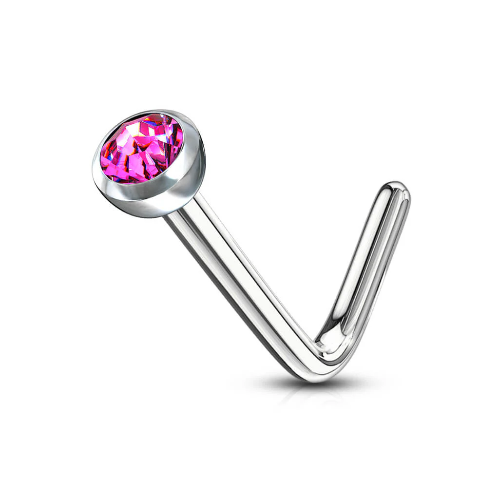 Nose L-Shape Zirconia Silver - Image 8