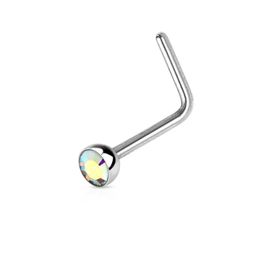Nose L-Shape Zirconia Silver - Image 3