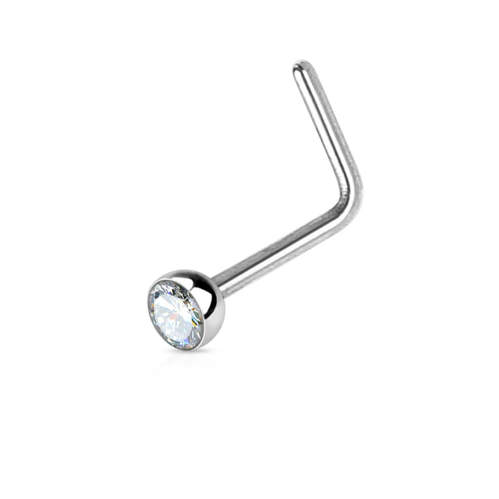 Nose L-Shape Zirconia Silver - Image 5