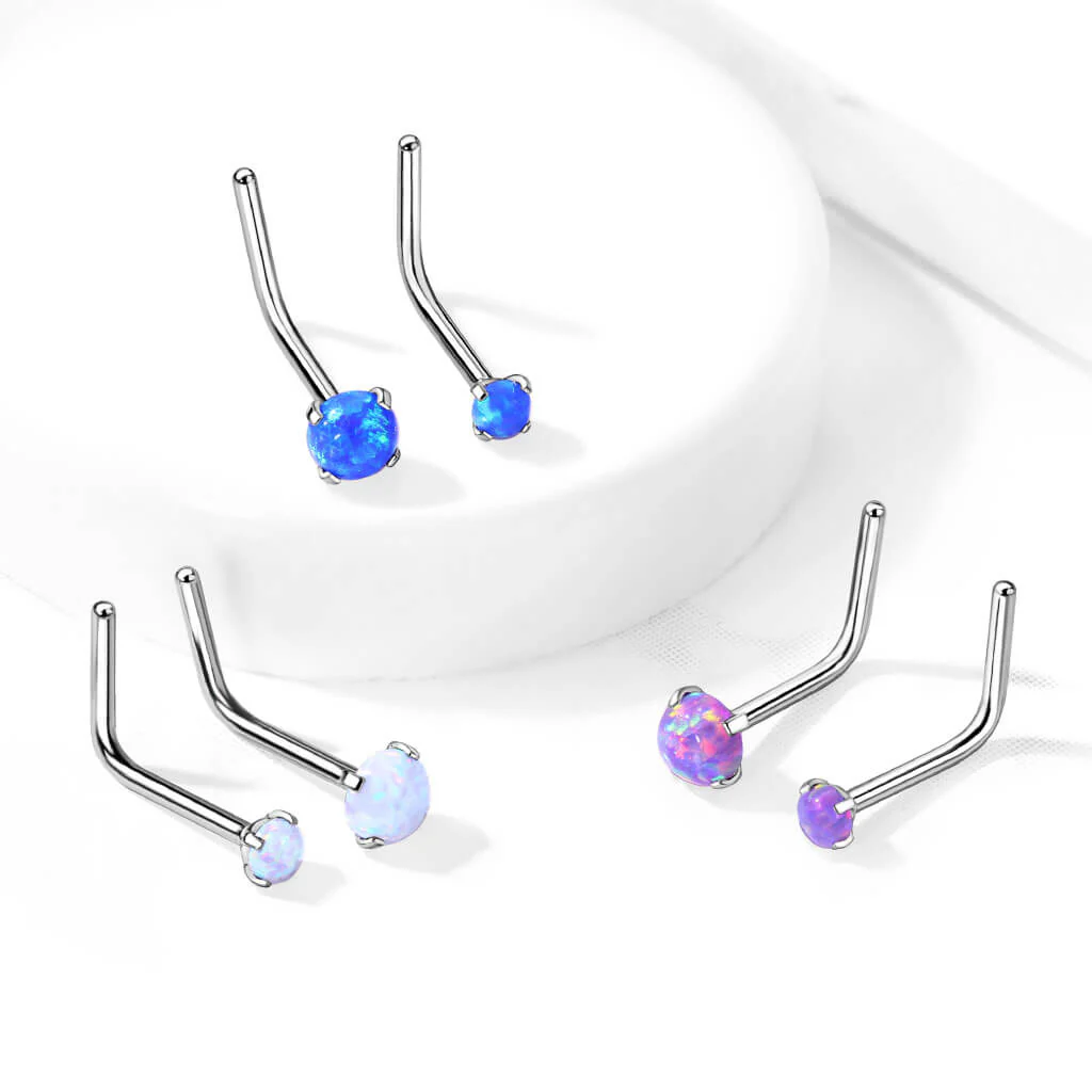 Nose L-Shape Opal Silver - Image 7