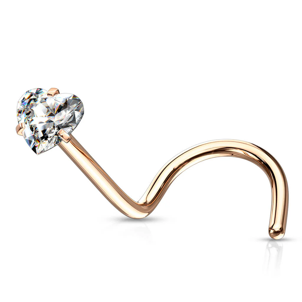 Nose Screw Heart Zirconia - Image 10