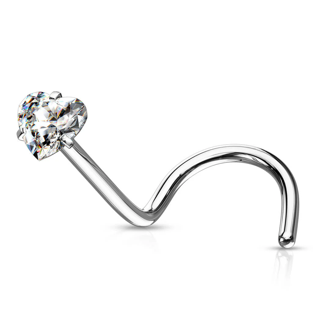 Nose Screw Heart Zirconia - Image 2