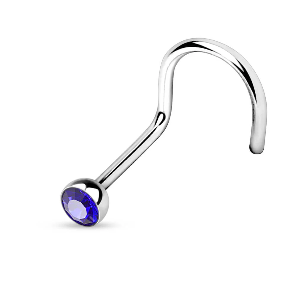 Nose Screw Zirconia Silver - Image 4
