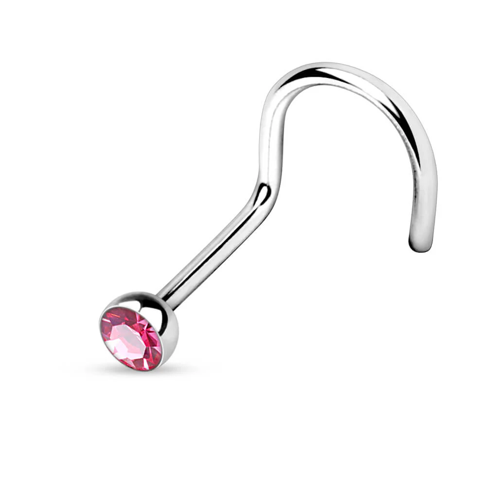 Nose Screw Zirconia Silver - Image 9