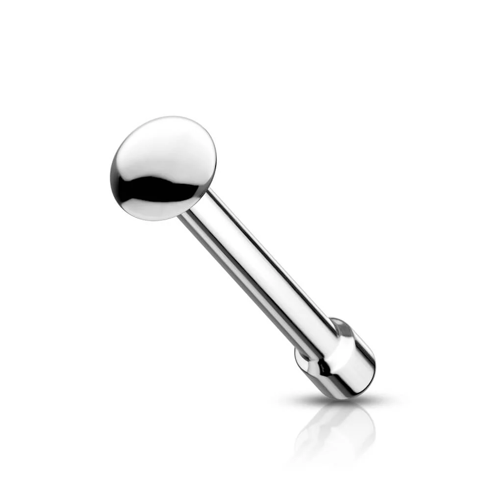 Nose Stud Spike hemisphere Silver - Image 5