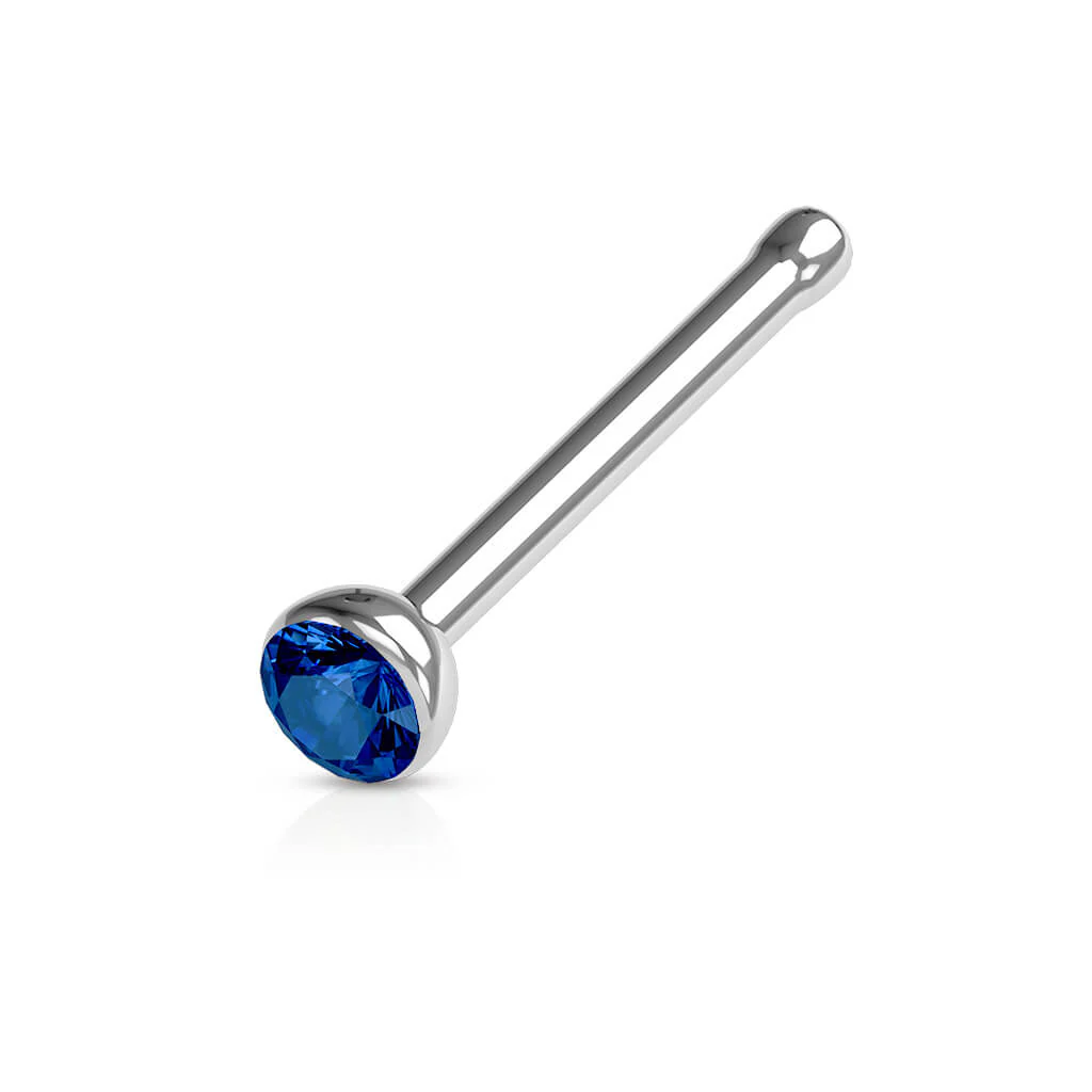Nose Stud Zirconia Silver - Image 2