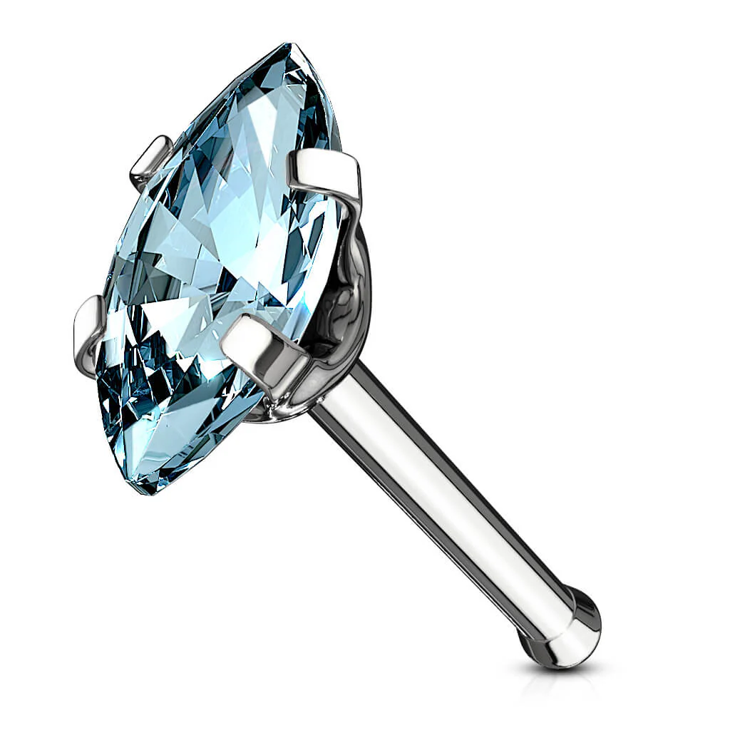 Nose Stud Marquise Cut Zirconia - Image 10