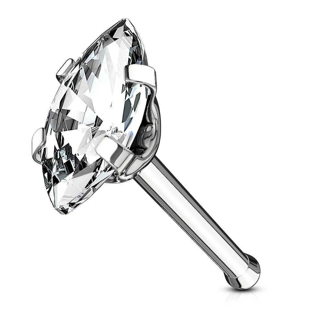 Nose Stud Marquise Cut Zirconia - Image 2