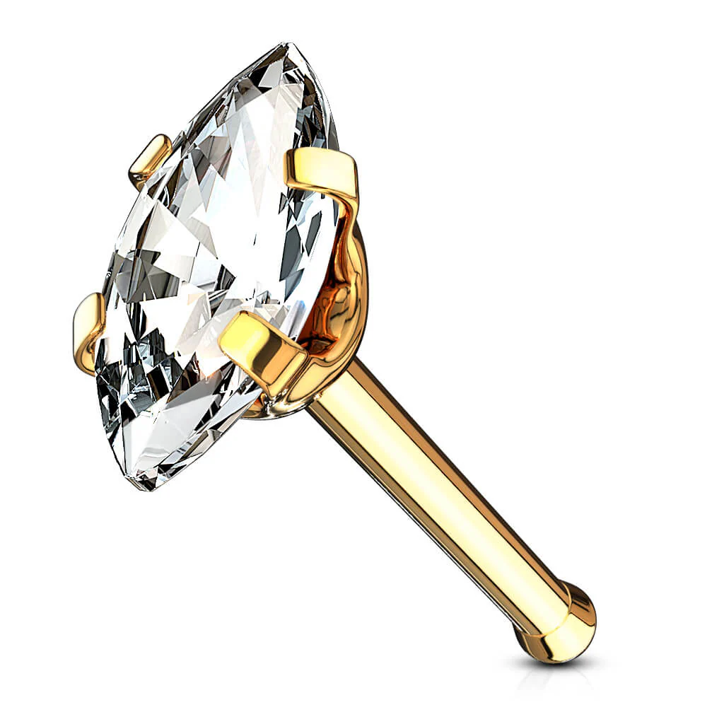 Nose Stud Marquise Cut Zirconia - Image 4