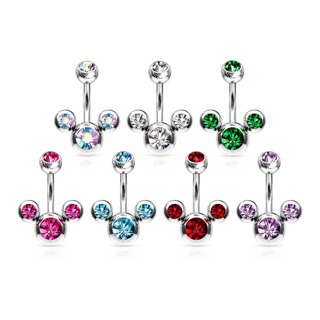 Belly Button Piercing 3 Zirconia - Image 5
