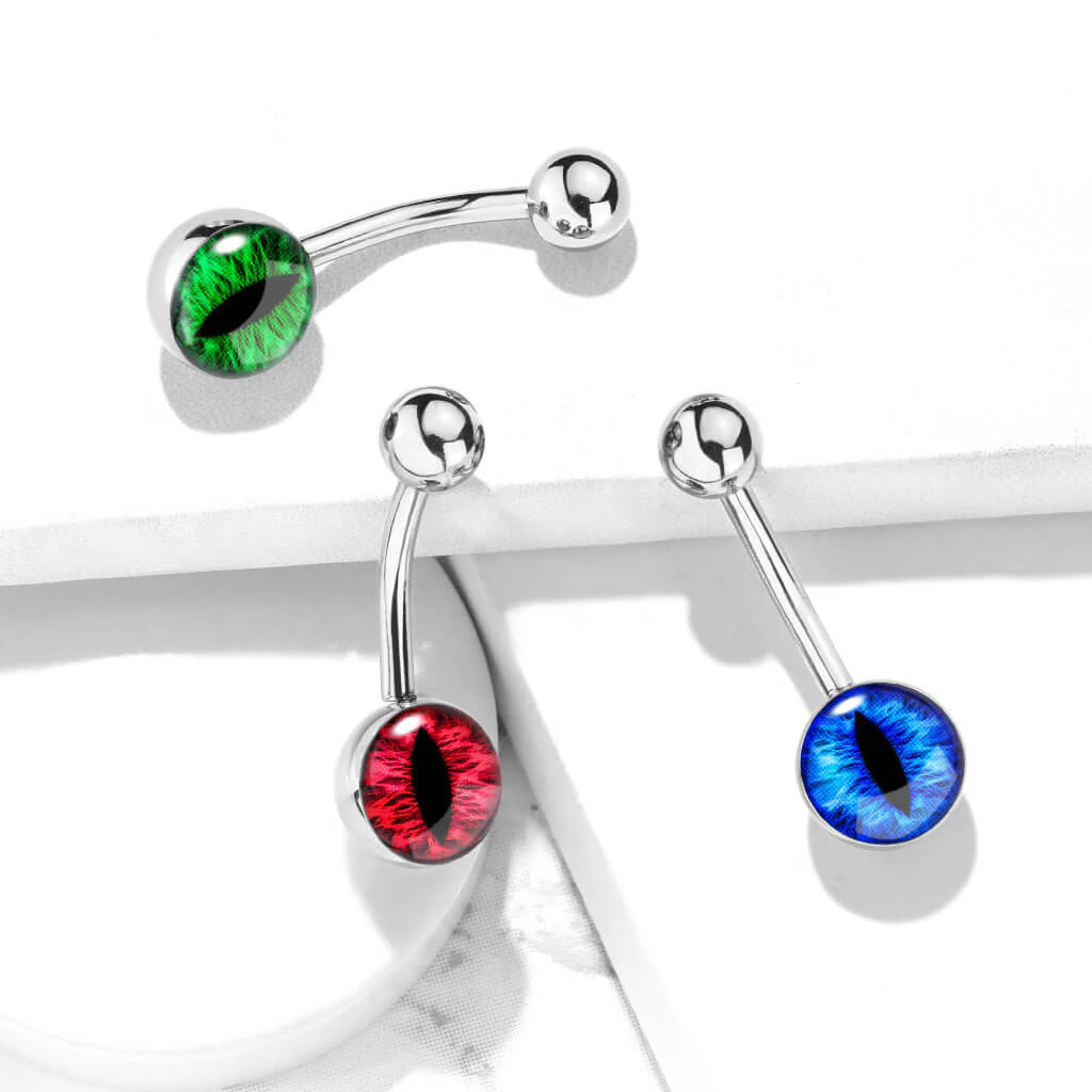 Belly Button Piercing Snake eye Silver - Image 7