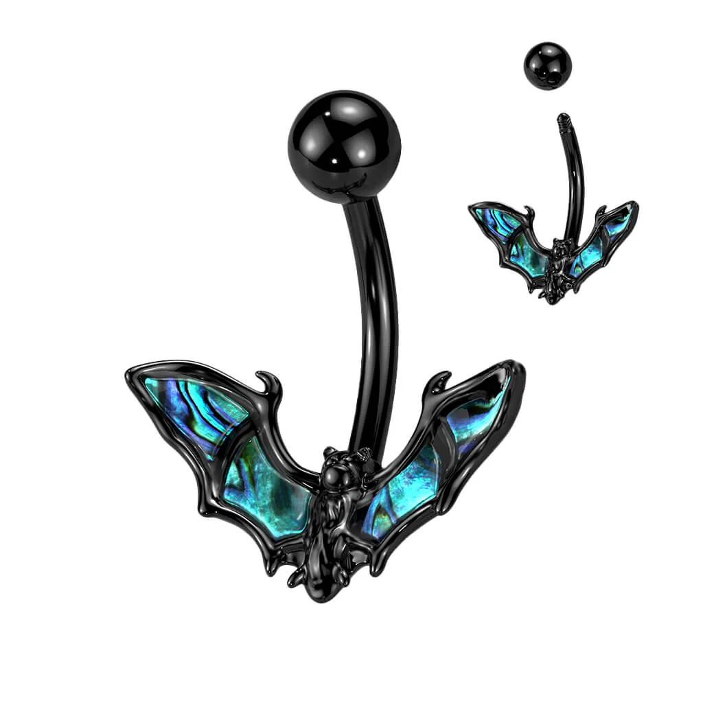 Belly Button Piercing Bat Abalone - Image 2