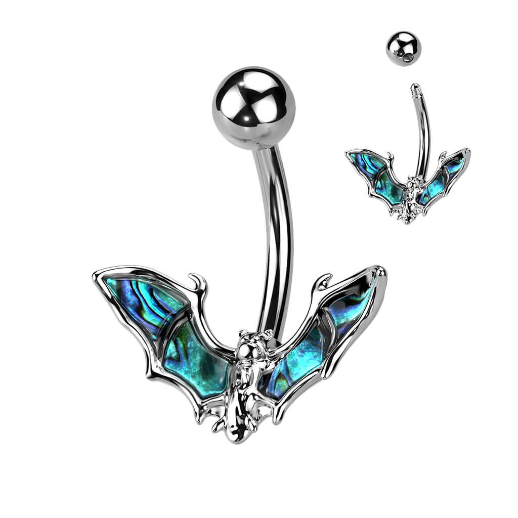 Belly Button Piercing Bat Abalone - Image 4