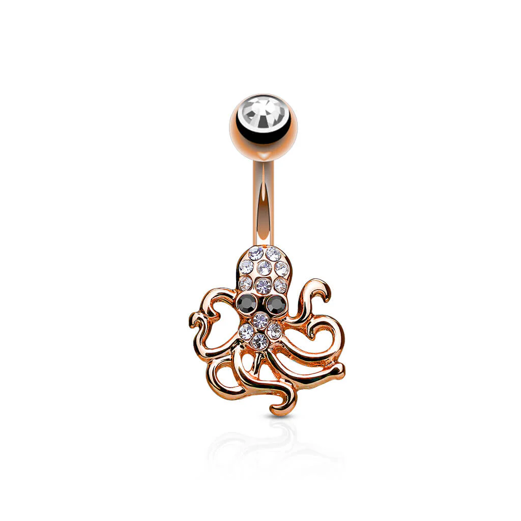 Belly Button Piercing Octopus Zirconia - Image 4