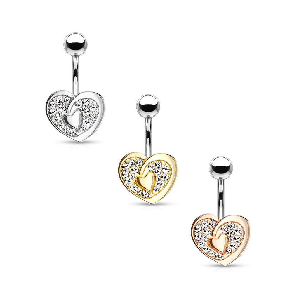 Belly Button Piercing Heart Zirconia - Image 5