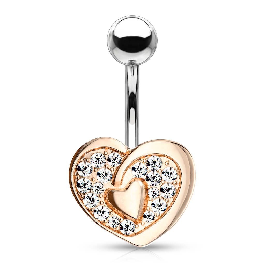 Belly Button Piercing Heart Zirconia - Image 8