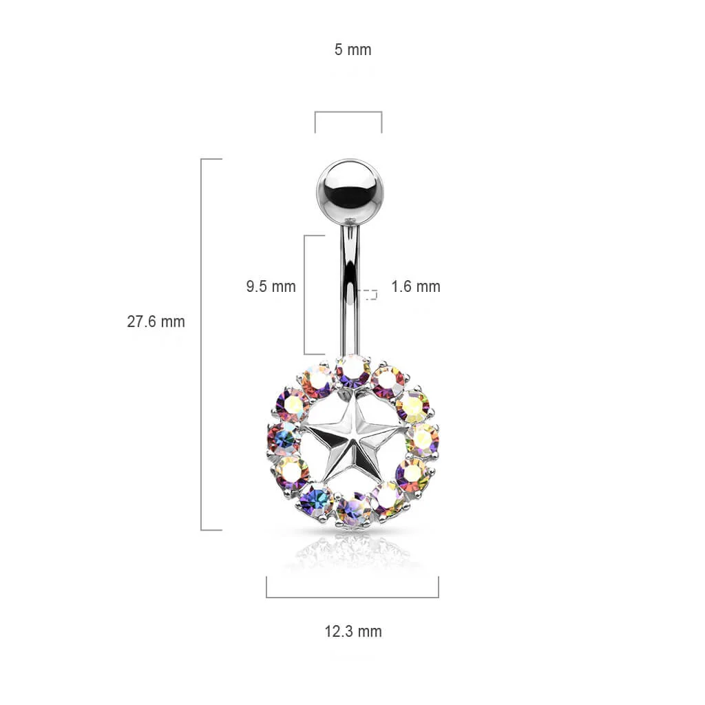 Belly Button Piercing Star Zirconia - Image 3
