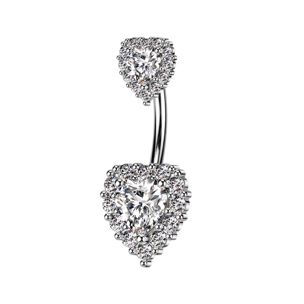 Belly Button Piercing Heart Zirconia - Image 2