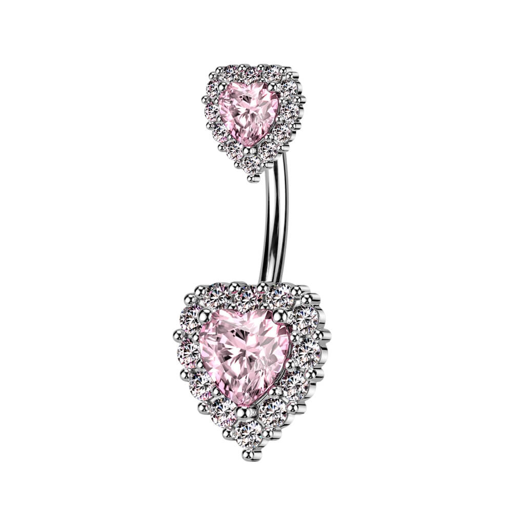 Belly Button Piercing Heart Zirconia - Image 3