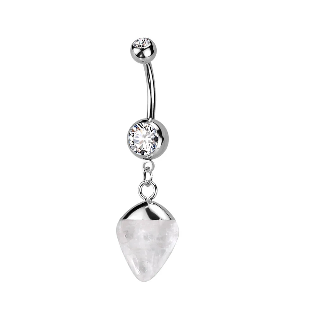 Belly Button Piercing Semi-precious Stone Zirconia - Image 5