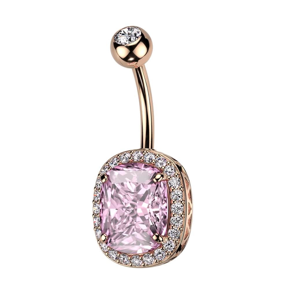 Belly Button Piercing Oval Zirconia - Image 6