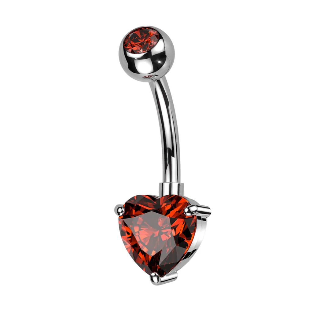 Belly Button Piercing Heart Zirconia - Image 5