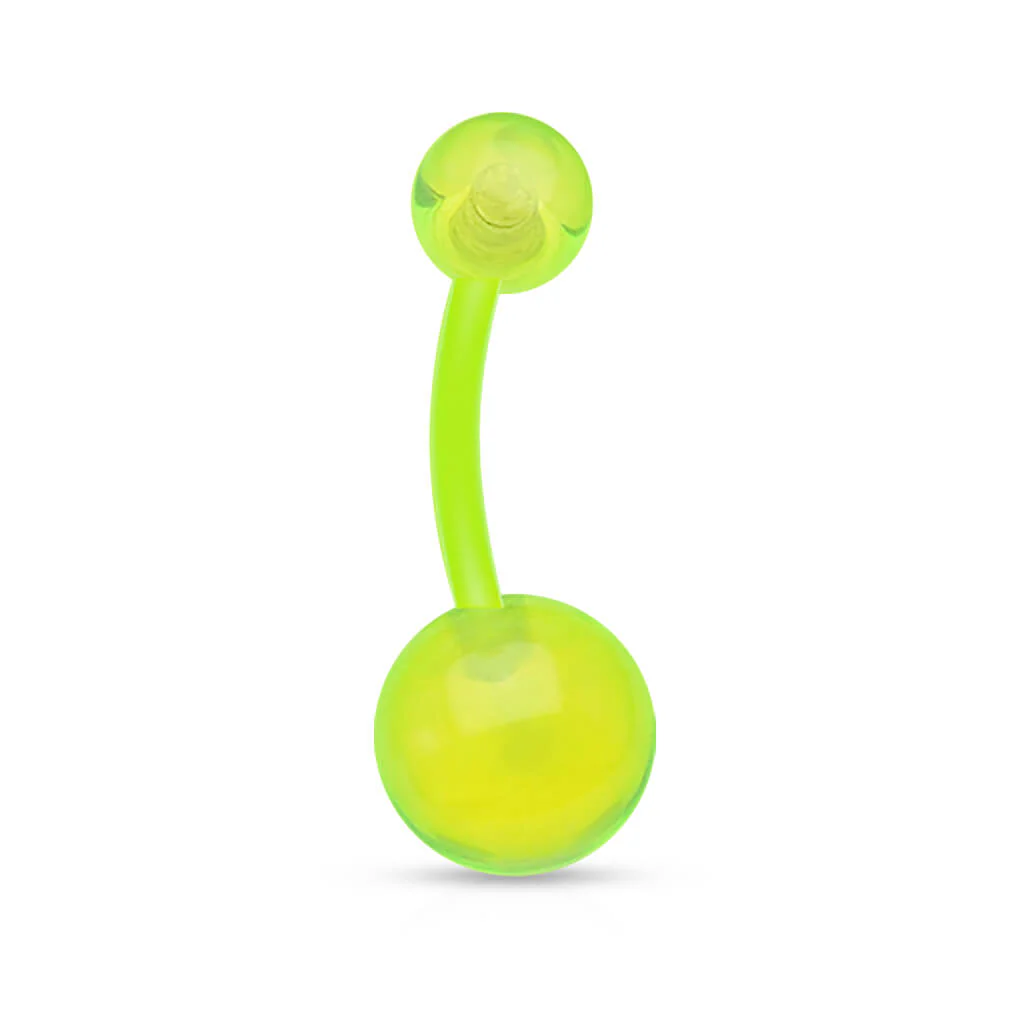 Acrylic Belly Button Piercing Transparent Acrylic Ball - Image 5