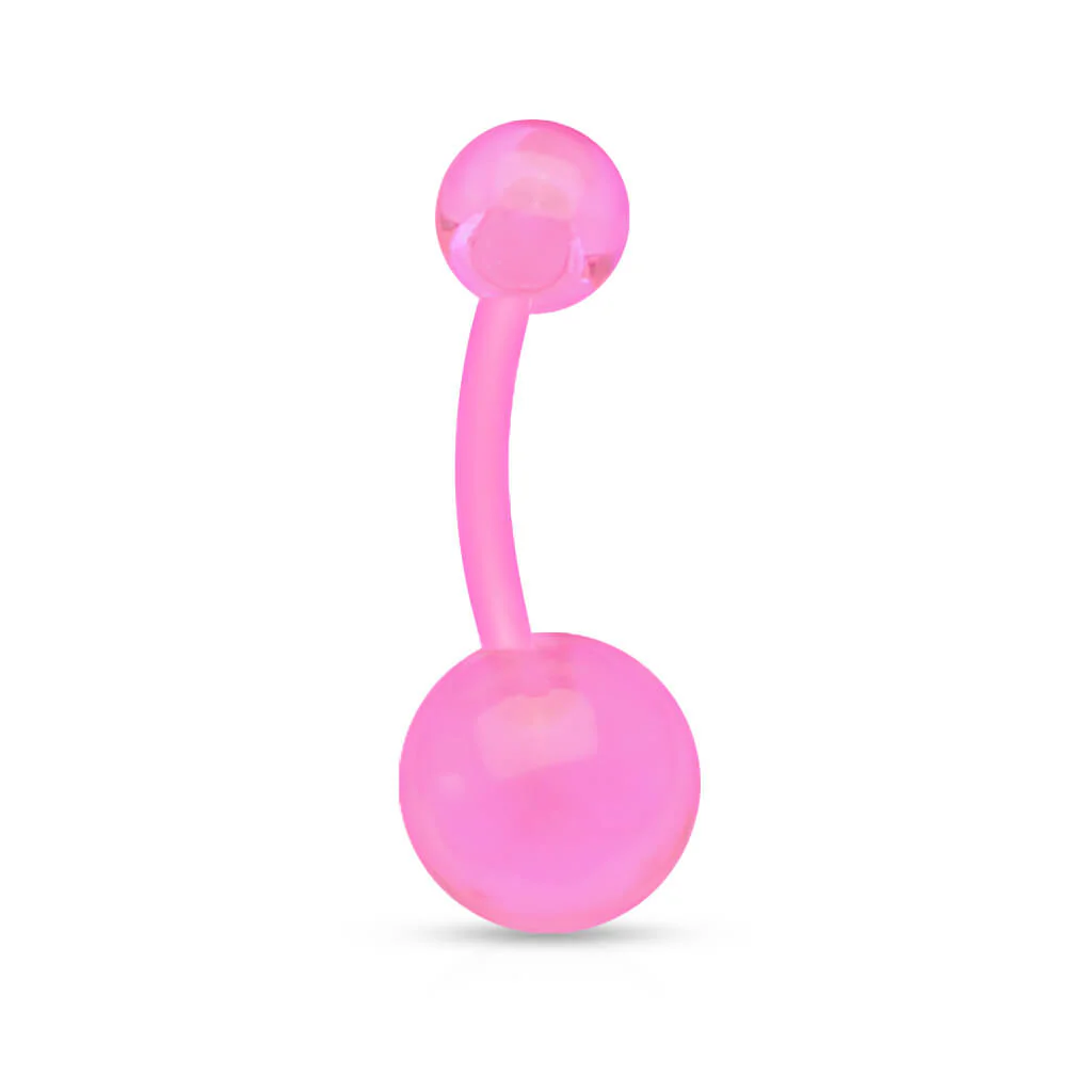 Acrylic Belly Button Piercing Transparent Acrylic Ball - Image 7