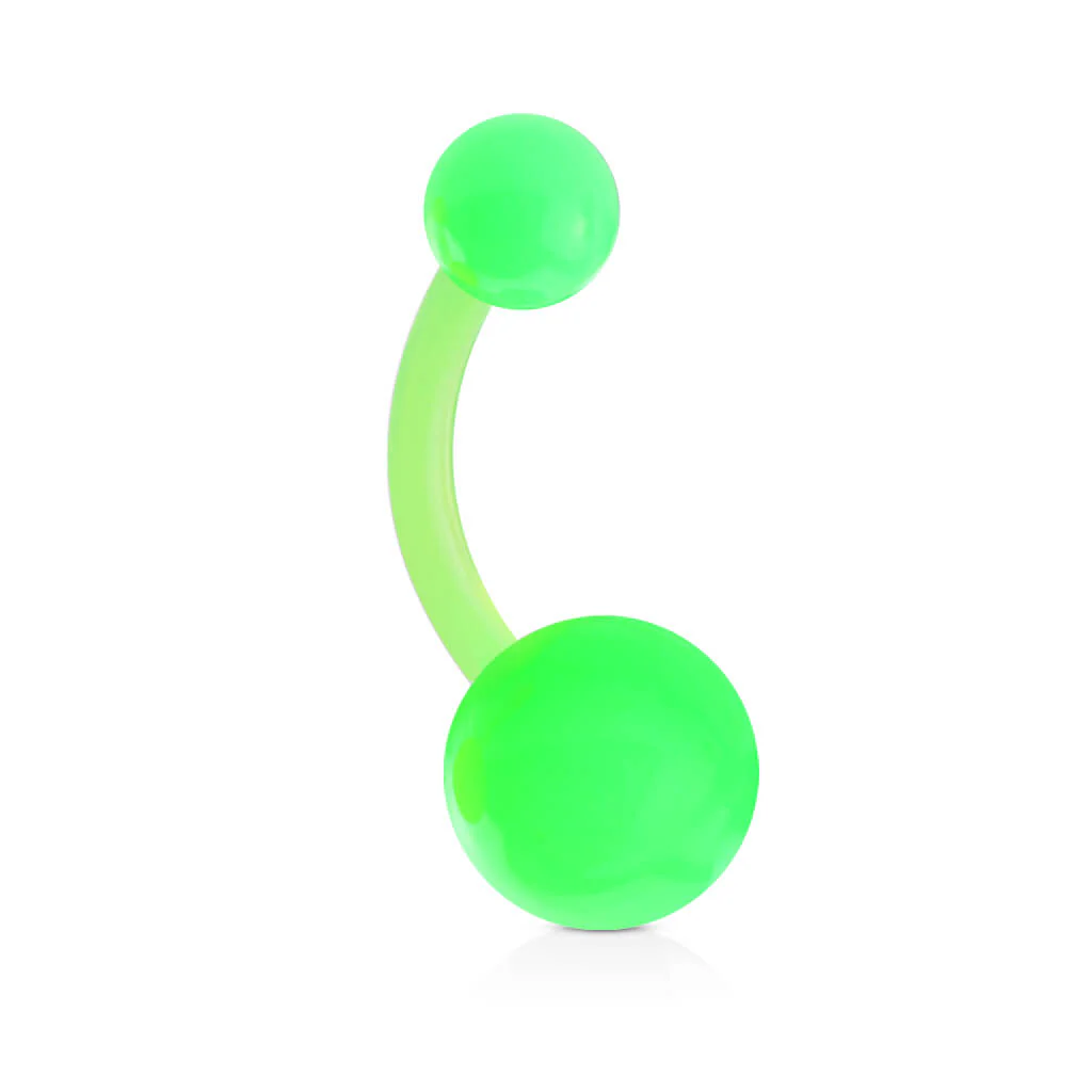 Belly Button Piercing Acrylic Solid Color Ball - Image 4
