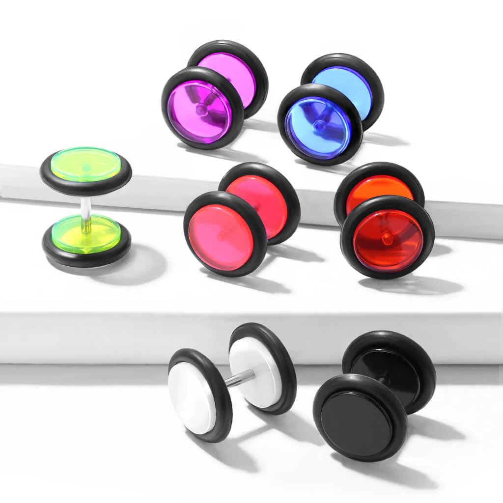 Acrylic Fake Plug Acrylic Silicon O-Ring - Image 7